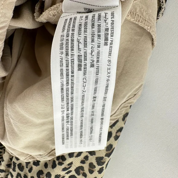 Abercrombie & Fitch Daphne BROWN LEOPARD Animal Print BOHO Slip Dress WOMENS S - Picture 9 of 9